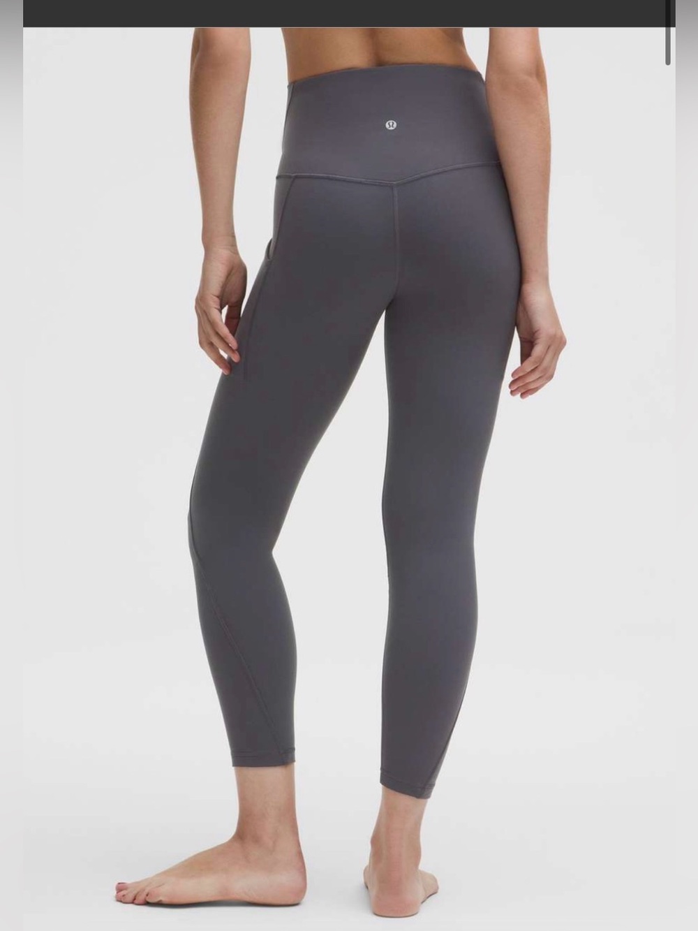Lululemon Align High-Rise Pant with Pockets 25"Coal Gray NWOT Sz 8